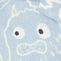 PETER PRINTED BLUE MONSTER